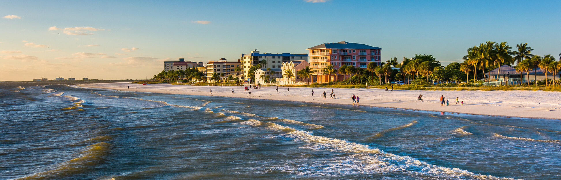 Aerial view of the Southwest Florida coastline